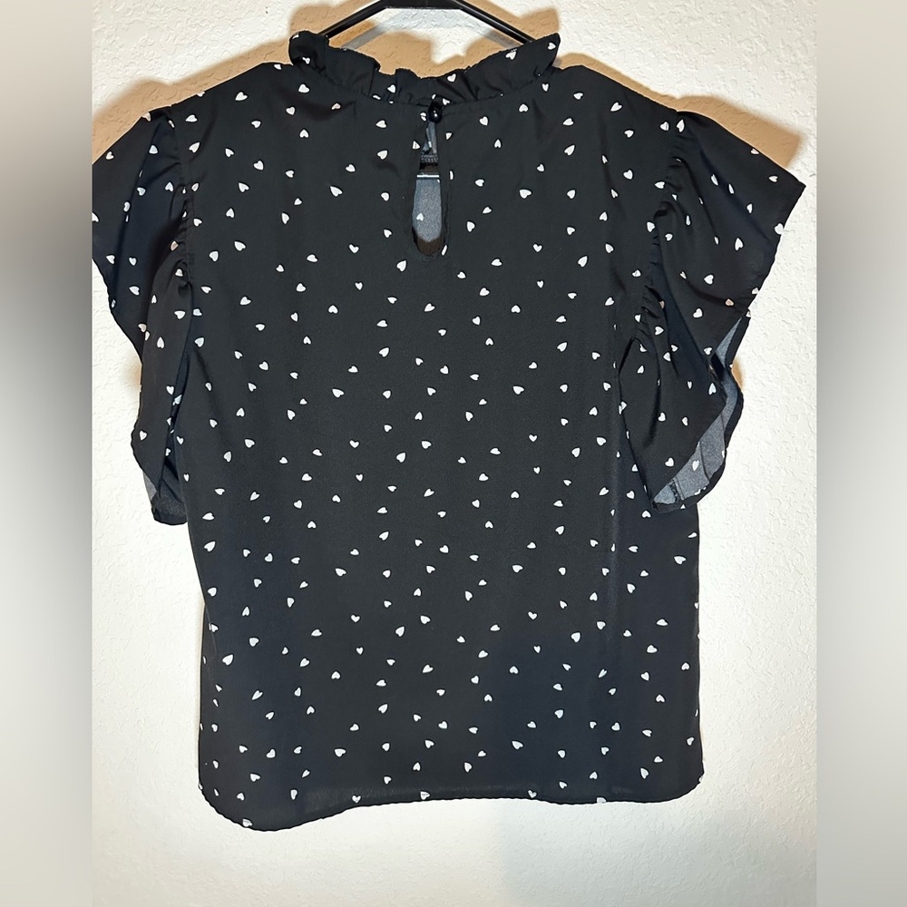 High Neck Ruffle Blouse - Picture 2 of 2